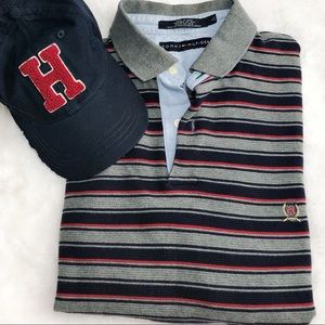 Vintage Tommy Hilfiger Striped Polo Shirt
